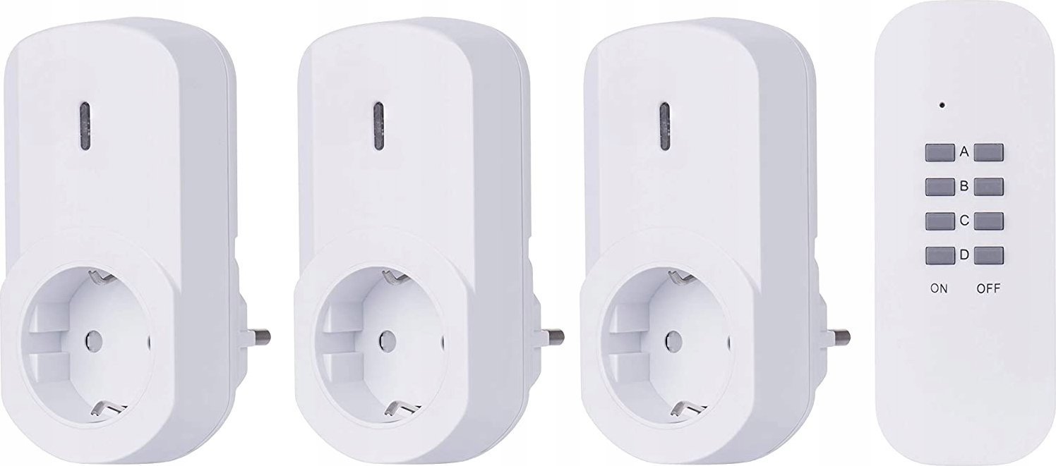 Remote Controlled Sockets SCHUKO, EMOS P0069