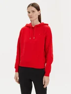 Bluzy damskie - Tommy Hilfiger Bluza Flag WW0WW41245 Czerwony Relaxed Fit - miniaturka - grafika 1