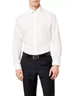 Koszule męskie - Seidensticker Męska koszula biznesowa - Regular Fit - nie wymaga prasowania - kołnierz Kent - długi rękaw - 100% bawełna, beżowy (Ecru 21), 41 - miniaturka - grafika 1