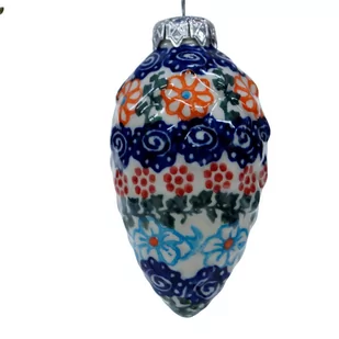 Ceramiczna bombka szyszka Ceramika Bolesławiec - Bombki Ceramiczna bombka szyszka Ceramika Bolesławiec - Bombki - miniaturka - grafika 1