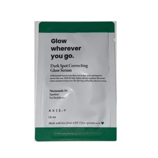 Axis-Y Dark Spot Correcting Glow Serum rozjaśniające serum redukujące przebarwienia saszetka 1.5 ml - Serum do twarzy - miniaturka - grafika 1