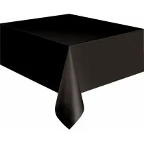 Unique Party Supplies Obrus z tworzywa sztucznego do wielokrotnego użytku w 19 różnych kolorach, czarny, w rozmiarze uniwersalnym, czarny (5096) - Obrusy i serwetki - miniaturka - grafika 2
