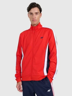 Bluza dresowa rozpinana bez kaptura męska 4F 4FRAW25TSWSM2459-62S Czerwony L - Bluzy męskie Bluza dresowa rozpinana bez kaptura męska 4F 4FRAW25TSWSM2459-62S Czerwony L - Bluzy męskie - miniaturka - grafika 1