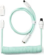 Kable USB - Keychron Coiled Aviator Cable Mint - miniaturka - grafika 1