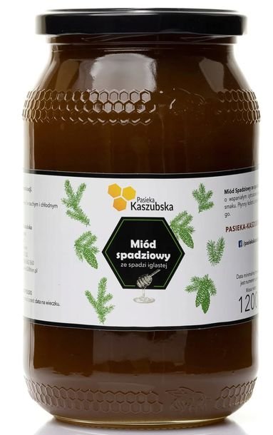 Miód Spadziowy Spadź Iglasta 1,2kg 2025 Pasieka Kaszubska