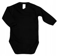 Body dla niemowląt - Body KOPERTOWE polskie CZARNE r 74 KLEKLE - miniaturka - grafika 1