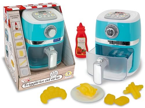 Teorema Giocattoli, Frytkownica powietrzna, sprzęt AGD z magiczną zmieniającą się kolorem, realistycznymi światłami i dźwiękami, zabawką dla dzieci