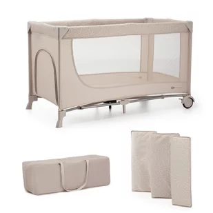 Kinderkraft, Joy 2, łóżeczko turystyczne, beige - Łóżeczka i kojce - miniaturka - grafika 1