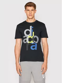 Koszulki i topy damskie - Diadora T-Shirt Ss Logo 102.178171 Czarny Regular Fit - grafika 1