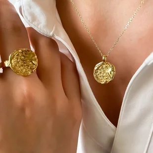 Naszyjnik SUN & MOON księżyc i słońce - Naszyjniki - miniaturka - grafika 1