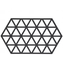 Podstawka Zone Denmark pod gorące naczynia Triangles 24 cm czarna 330311 - Podstawki pod garnki - miniaturka - grafika 1
