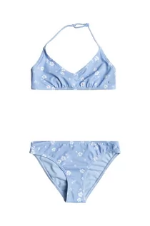 Stroje kąpielowe dla dziewczynek - Roxy dwuczęściowy strój kąpielowy dziecięcy DREAMER TRI kolor niebieski - grafika 1