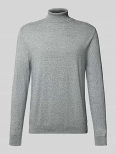 Sweter z dzianiny o kroju regular fit z czystej bawełny model ‘BERG’ - Swetry męskie - miniaturka - grafika 1