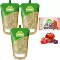 Syropy i koncentraty owocowe - Purena Koncentrat kompotu owocowego truskawka-wiśnia na 6l Zestaw 3 x 1 kg - miniaturka - grafika 1