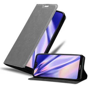 Pokrowiec Cadorabo do Huawei P20 LITE 2018 / NOVA 3E z szarym etui na telefon komórkowy z magnetycznym zamknięciem - Etui i futerały do telefonów - miniaturka - grafika 1