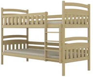 Łóżka dla dzieci i młodzieży - Łóżko piętrowe JULITA 200x90 sosna lakierowana drewniane KOCOT KIDS - miniaturka - grafika 1