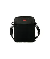 Torby męskie - Levi's Męski podwójny pasek 'North South-South' crossbody, jeden rozmiar, Zwykły czarny, Rozmiar Uniwersalny - miniaturka - grafika 1