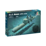 Modele do sklejania - Model plastikowy łódź S.L.C. MAIALE z załogą 1/35 Italeri - miniaturka - grafika 1
