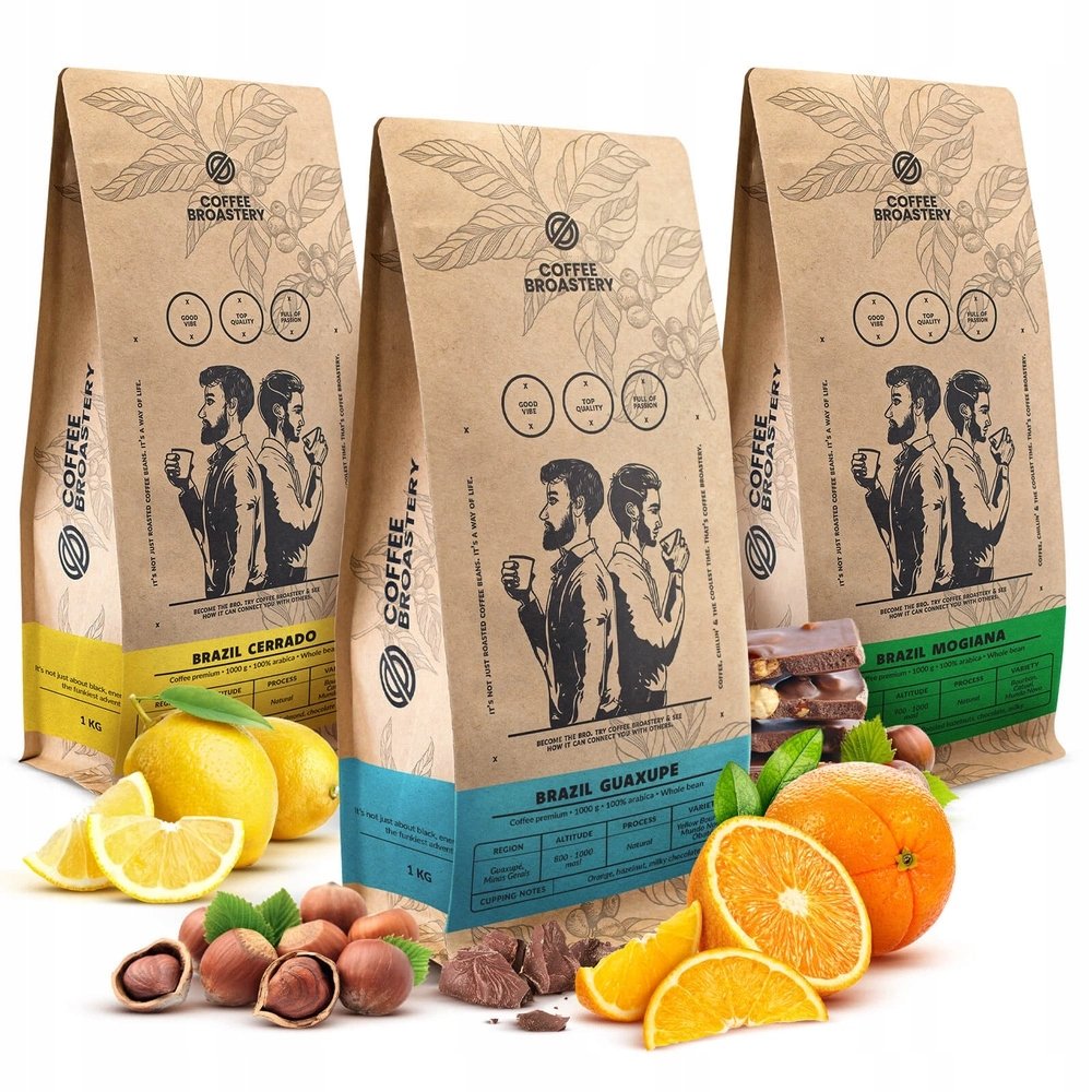 Kawa ziarnista Coffee Broastery Brazylia Mogiana & Guaxupe & Cerrado 3kg