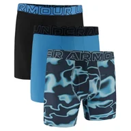 Majtki męskie - Męskie bokserki Under Armour UA Performance Tech Mesh - Novelity 6in 3PK Rozmiar: S / Kolor: niebieski - miniaturka - grafika 1