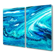 Deski do krojenia - Deska szkło 2x30x52 Niebieska abstrakcja z grafiką, Coloray - miniaturka - grafika 1