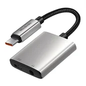 Pozostałe akcesoria do telefonów - Adapter audio 2w1 USB-C do USB-C + DC 3.5 mm Mcdodo CA-5050 - miniaturka - grafika 1