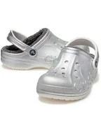 Klapki i japonki damskie - Crocs Chodaki "Baya" w kolorze srebrnym - miniaturka - grafika 1