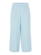 Spodnie damskie - Pieces Kuloty Pia 17154737 Błękitny Wide Leg - miniaturka - grafika 1