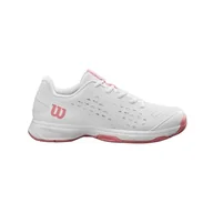Buty dla dziewczynek - Wilson Trampki dziecięce unisex Rush Pro Jr L, Biały Biały Mauveglow, 4.5 UK - miniaturka - grafika 1