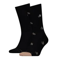 Skarpetki męskie - Scotch & Soda Męskie skarpety klasyczne (2 sztuki), czarny, 43 EU - miniaturka - grafika 1