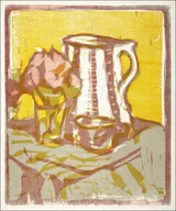 Plakaty - Still life with pitcher and flowers, Ernst Ludwig Kirchner - plakat 61x91,5 cm - miniaturka - grafika 1