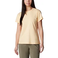 Koszulki i topy damskie - Koszulka damska Columbia Sun Trek Short Sleeve Tee sunkissed heather - XS - miniaturka - grafika 1