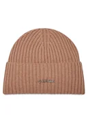 Czapki damskie - Calvin Klein Czapka Ck Must Logo Beanie K60K611401 Fioletowy - miniaturka - grafika 1