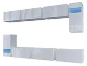 Meblościanki - Meblościanka Podwieszana Biały Połysk E6-M07 - miniaturka - grafika 1