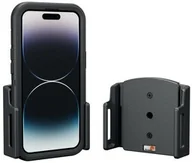 Uchwyty samochodowe do telefonów - Uchwyt uniwersalny regulowany do Apple iPhone 15 Pro bez futerału oraz w futerale lub etui o wymiarach: 70-83 mm (szer.), 6-10 mm (grubość). - miniaturka - grafika 1