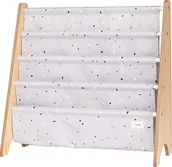 Półki i regały dla dzieci - Stojak na książki Terrazzo jasnoszary - miniaturka - grafika 1