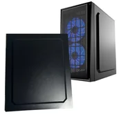 Akcesoria do komputerów stacjonarnych - Gembird Prawy panel boczny do obudowy Fornax 950 / 960 czarny blacha - miniaturka - grafika 1