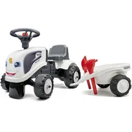 Jeździki dla dzieci - FALK Traktorek Baby Valtra Biały z Przyczepką + akc. od 1 roku - miniaturka - grafika 1
