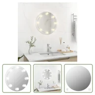Lustra - The Living Store Lustro ścienne z oświetleniem LED okrągłe szkło - miniaturka - grafika 1