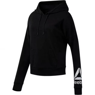 Bluzy damskie - Bluza damska Reebok Wor Delta Hoody czarna DU4751 - grafika 1