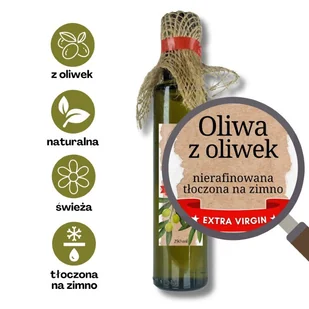 Oliwa z oliwek Extra Virgin 250 ml Olejarnia Giewont - Zdrowa żywność - miniaturka - grafika 1