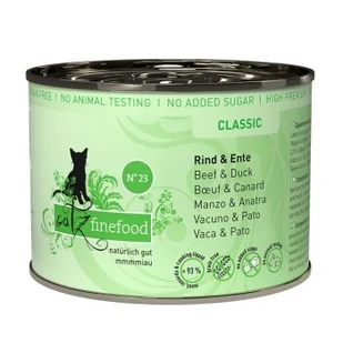 Catz finefood mokra karma dla kota Classic Adult Nr 23 Wołowina i kaczka 6x200 g - Mokra karma dla kotów Catz finefood mokra karma dla kota Classic Adult Nr 23 Wołowina i kaczka 6x200 g - Mokra karma dla kotów - miniaturka - grafika 1