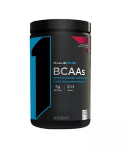 Rule One - Aminokwasy BCAAs, Fruit Punch, Proszek, 444g - Aminokwasy - miniaturka - grafika 1