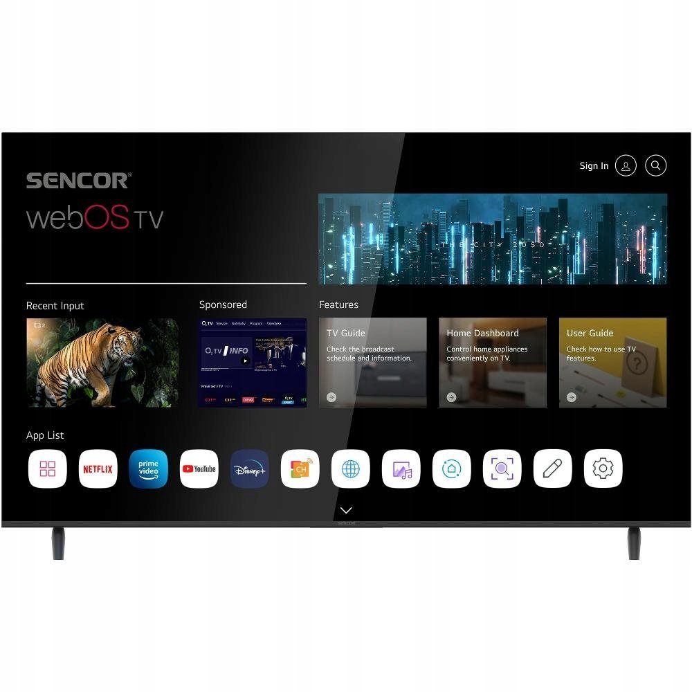 Sencor SLE 65US803B WEBOS SMART TV 
