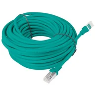 Patchcordy - Lanberg Patch cord kat.5E 15M zielony PCU5-10CC-1500-G - miniaturka - grafika 1