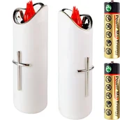 Lampiony i znicze - Duża Świeca Led Na Baterie Wkład Do Zniczy 17Cm Do Znicza Znicz Wkłady - miniaturka - grafika 1