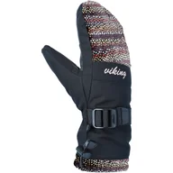 Rękawice narciarskie - Damskie Rękawiczki VIKING TANUKA MITTEN 113/25/7022/0954 – Czarny - miniaturka - grafika 1