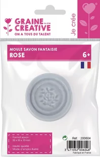 Mini Foremka Do Mydła Okrągła Z Różą - Mydła - miniaturka - grafika 1