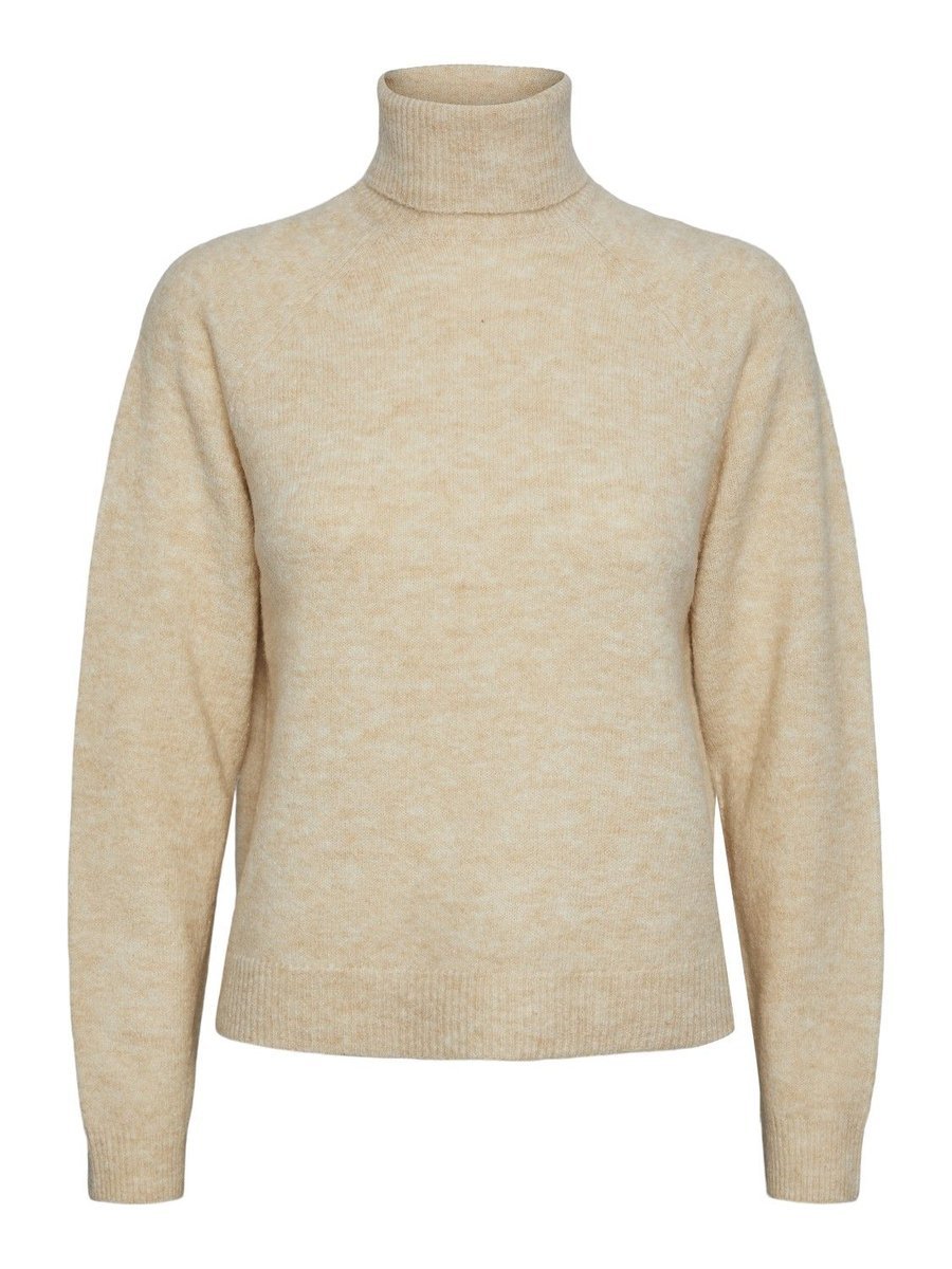 maglie donna pieces 17139792 juliana rollneck whitecap gray
