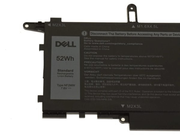 52Wh 4-cell lithium-ion battery for laptops